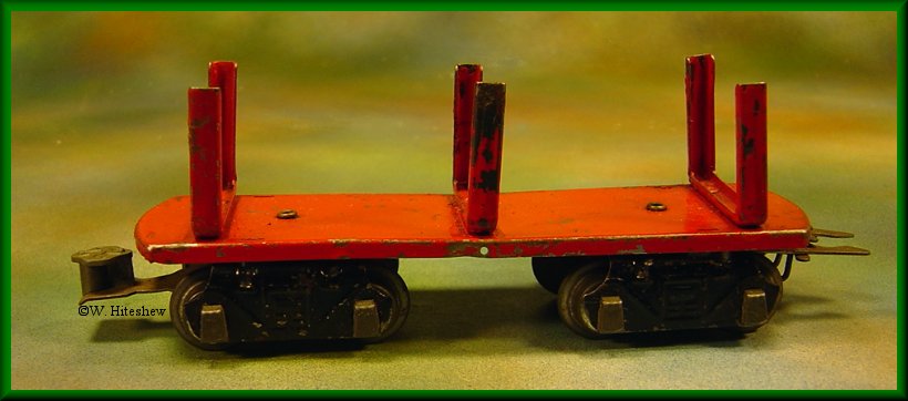 8 Wheel Red Frame Pole car