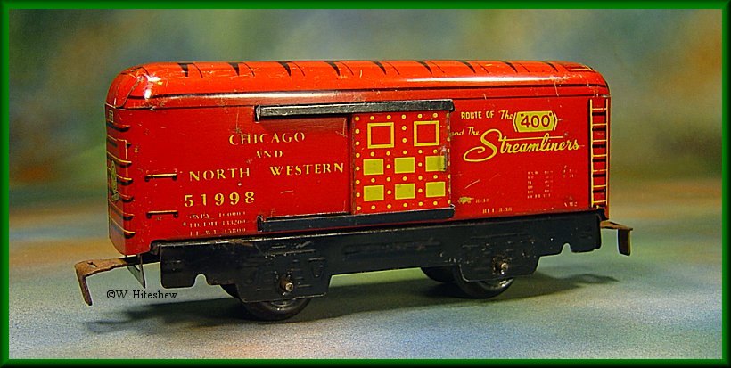 Chicago and North Western Boxcar with Baggage Car Doors