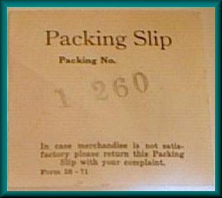 Red 994 Packing Slip